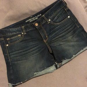 American Eagle Dark Wash Cutoff Shorts